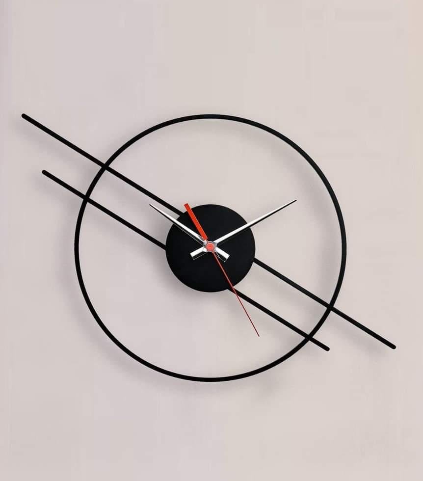 clock cross Black