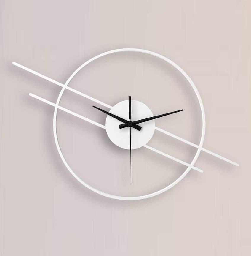 clock cross-white