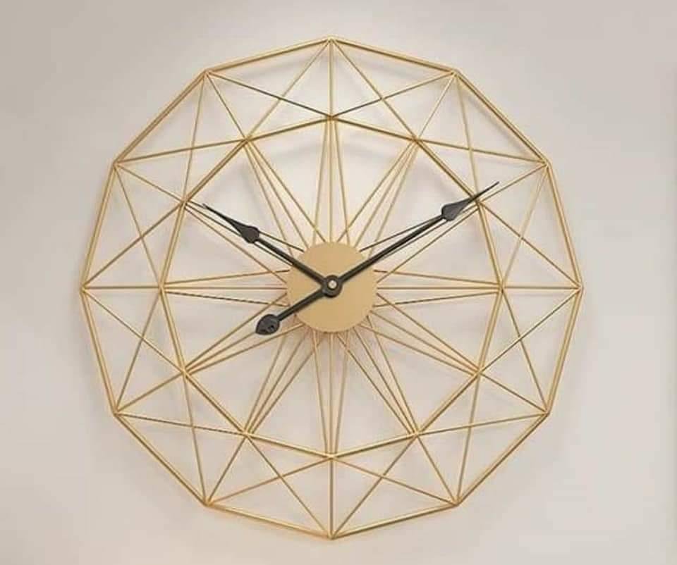 wall clock-gold2-