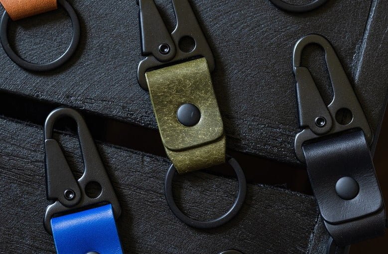 leather key made with brass