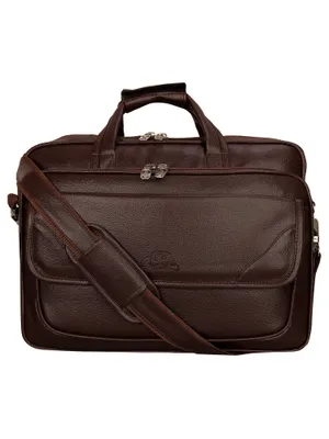 Brown leather bag